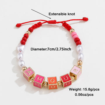 Colorful Beaded Necklace And Square English