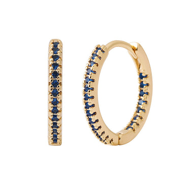 Circle Female Earrings Ear Clip Multicolor