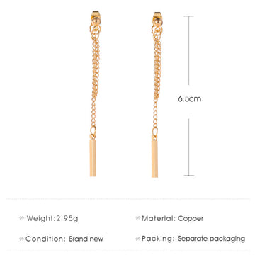 Women'S Geometric Pattern Tassel Simple Stud