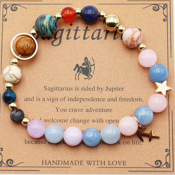 Eight Planets Twelve Constellation Morgan Stone Bracelet