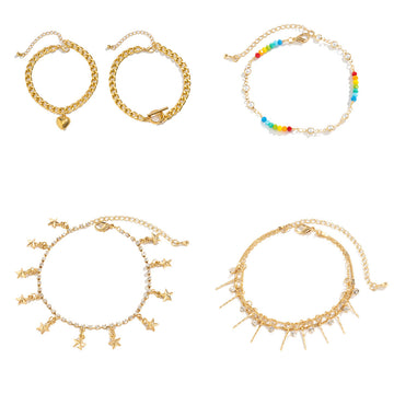 Beach Star Tassel Ankle Ring Simple