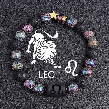 European And American Twelve Constellation Natural Bracelet