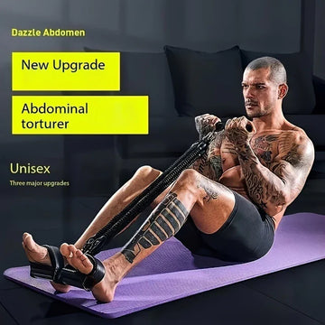 Adjustable Resistance Tension Bands Set with Foot Pedals and Handles for Fitness Training Body Stretching and Abdominal Muscle Exercises