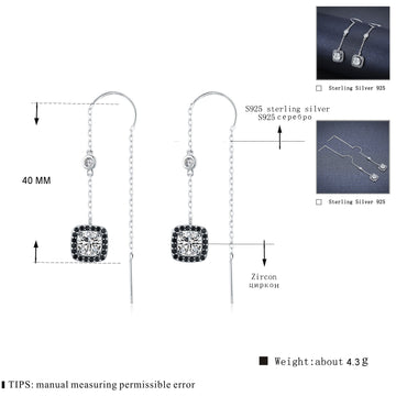 Light Luxury Long Copper Plated Zircon