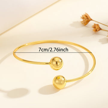 Copper Plated 18K Gold Double Headed Bracelet