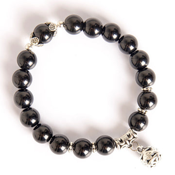 10Mm Hollow Ball Korean Style Crystal Bracelet