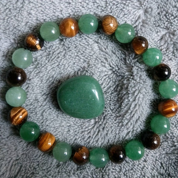 Tiger Eye Beaded Bracelet Unisex 8Mm