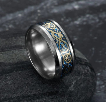 Asgard Crafted Basilisk Scale Vintage Wedding Ring