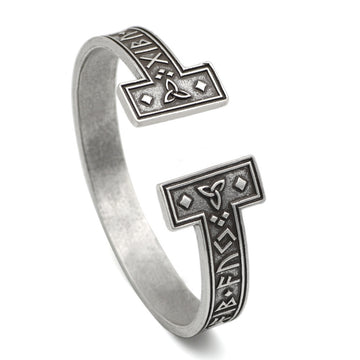 New Titanium Steel Viking Bracelet Adjustable