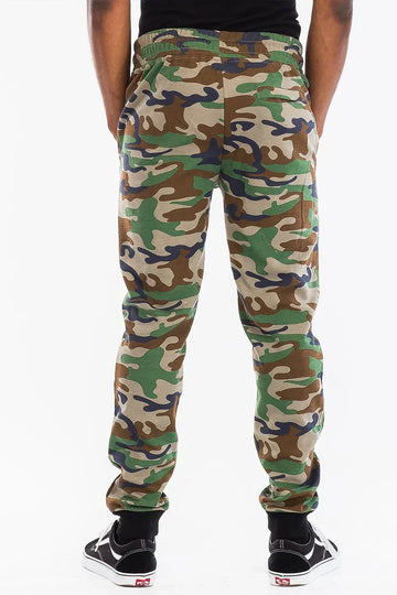 Heathered Cotton Sweats J111 Military Camouflage Pattern Casual Comfort Pants