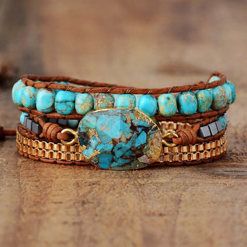 Bead Bracelet Multi Layer Jewelry Set