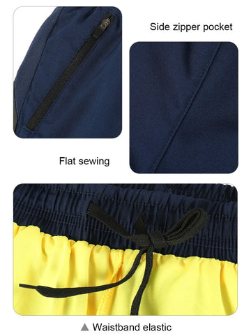 Men's 2 in 1 Running Shorts Quick Dry Sports Training Activewear