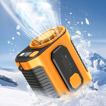 Portable Waist Clip On Fan USB Rechargeable Power Bank Cooling Fan with Lighting Function
