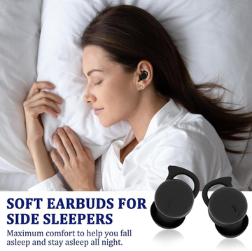 Invisible Sleep Headphones Mini Noise Blocking Earbuds for Side Sleepers