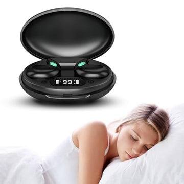 Sleep Headphones Bluetooth Wireless Sleep Earbuds with Microphones for Comfortable Sleeping Black
